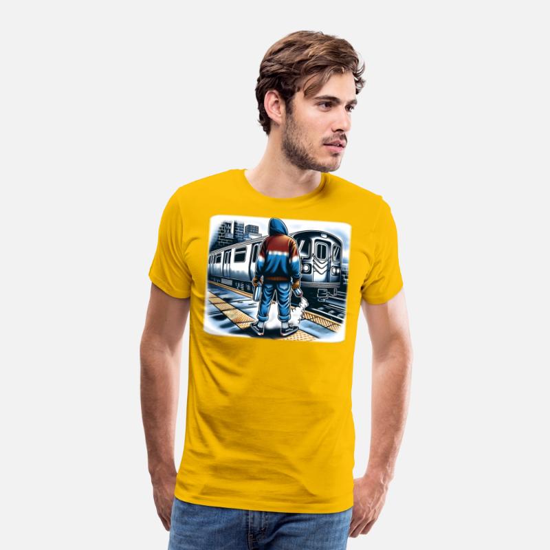 AI Teen at Outdoor Subway Layup Cloud Border