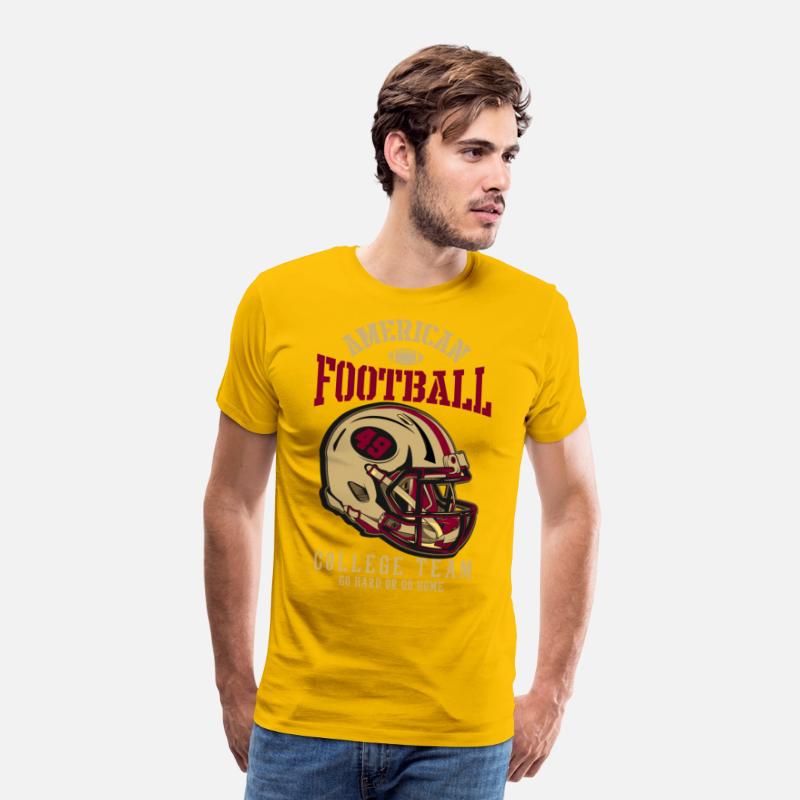 American Football College Team Helmet