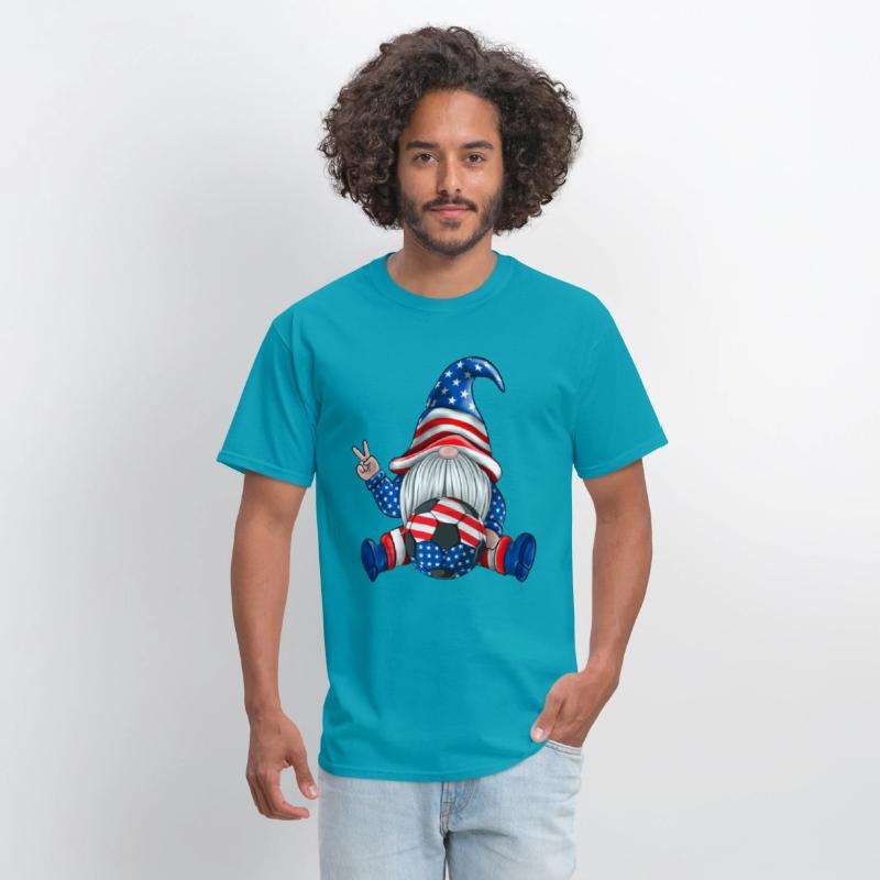 American Patriotic Soccer Gnomes USA 4th Of July