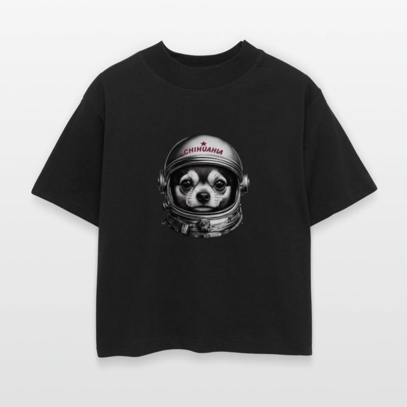 Chihuahua,Retro Soviet Space Dog traveler