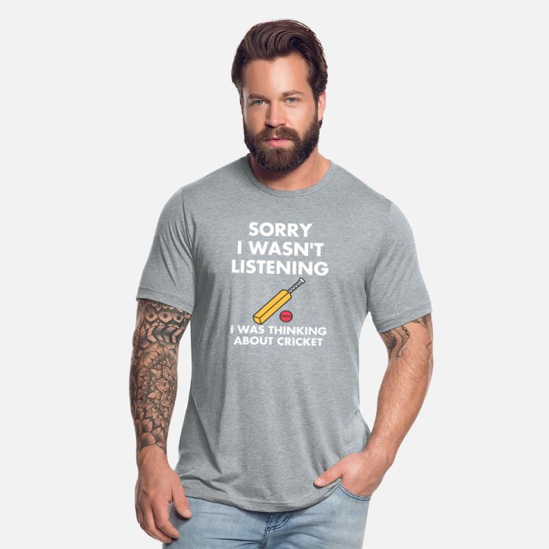 Cricket Game T-Shirt - Funny Listening - Bat