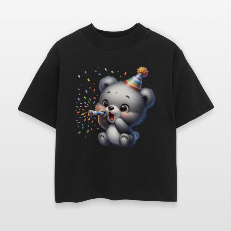 Excited Party Bear – Confetti Blast & Party Horn