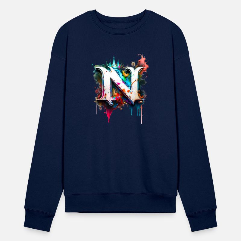 Graffiti Initial Letter "N" with 👑