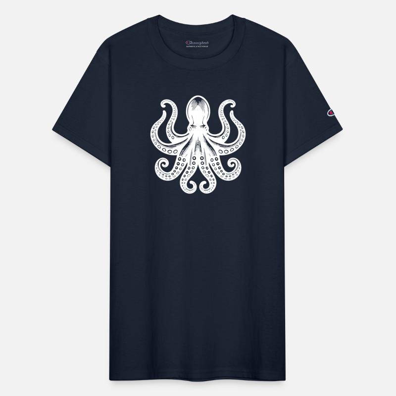 Octopus With Eight Arms And Suction Cups
