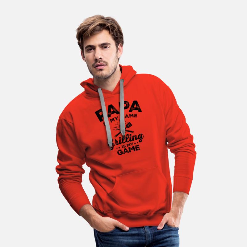 Papa Is My Name Grilling Is My Game Funny BBQ Dad