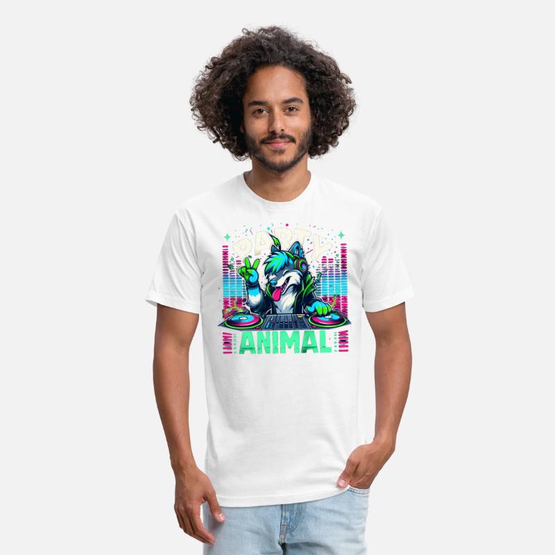 Party Animal Music DJ Wolf Fox Fursona Furry Pun