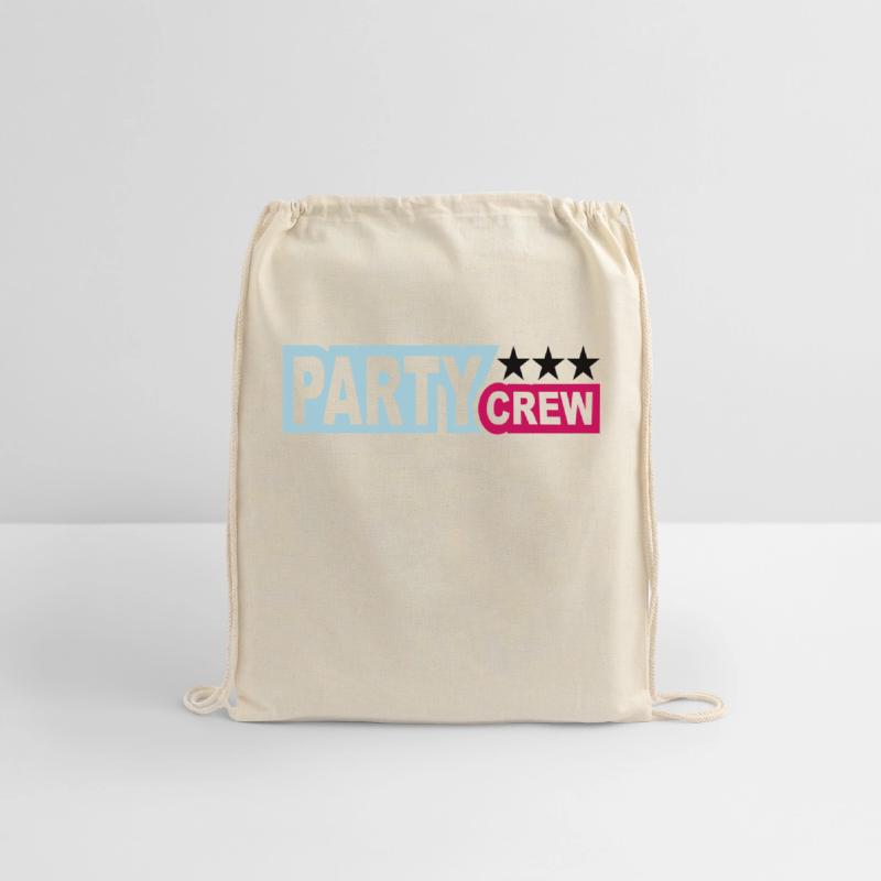 Party Crew Team Fun Friends Group Member Text Logo