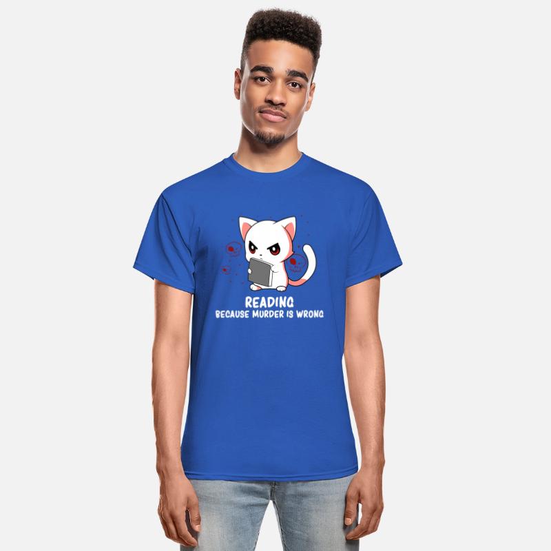 Reading - Reading Cat - Dark Humor - Reading Book