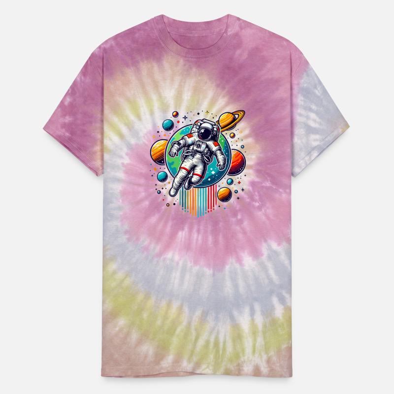 Retro Astronaut Space Exploration Planets Design