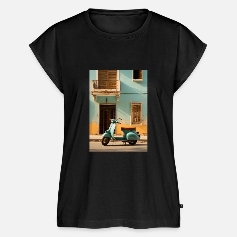 Scooter in the old town