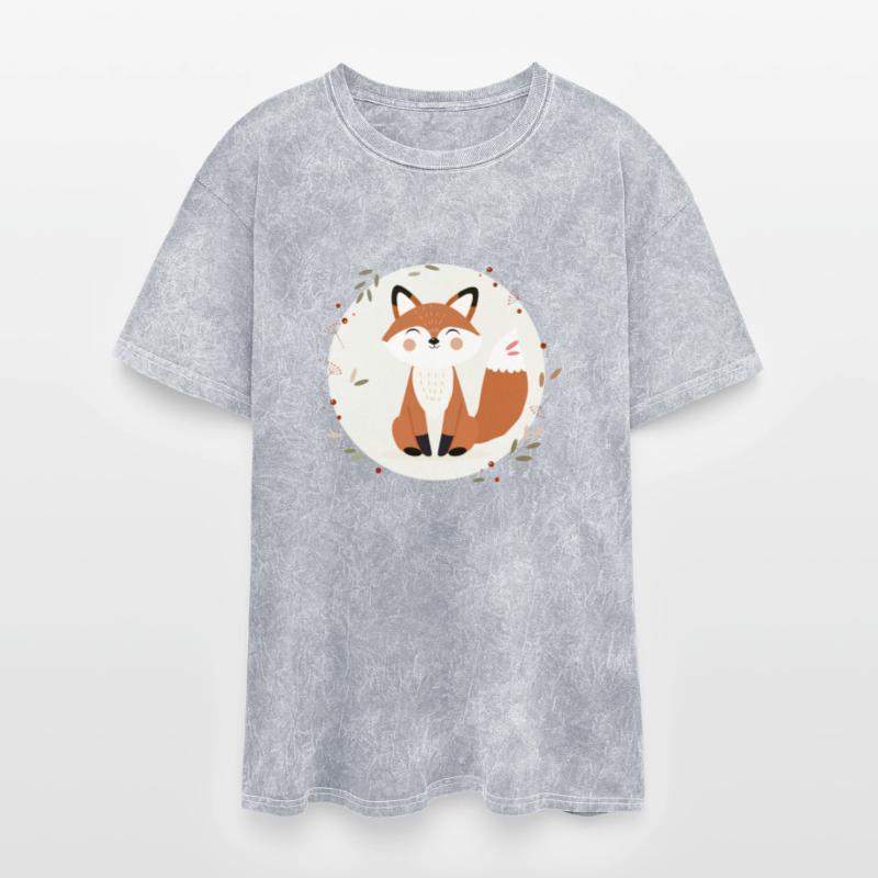 Smiling Fox - Playful Nature Illustration