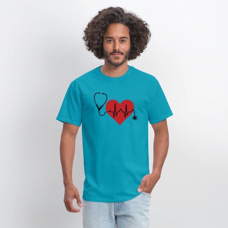 Stethoscope Heartbeat Heart T Shirt