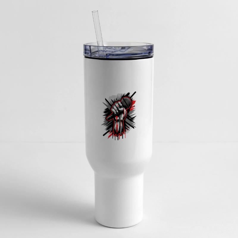 Vintage Hip Hop Rapper Inspired Microphone Art