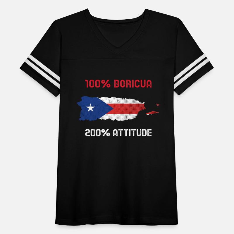 100% Boricua, 200% Attitude - Funny Puerto Rican