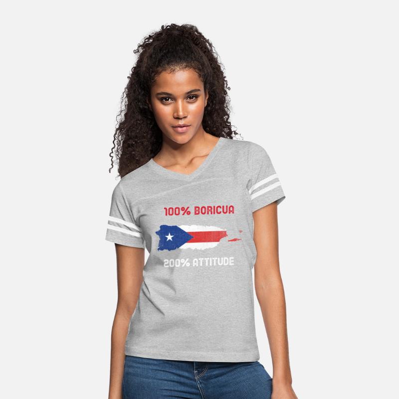 100% Boricua, 200% Attitude - Funny Puerto Rican