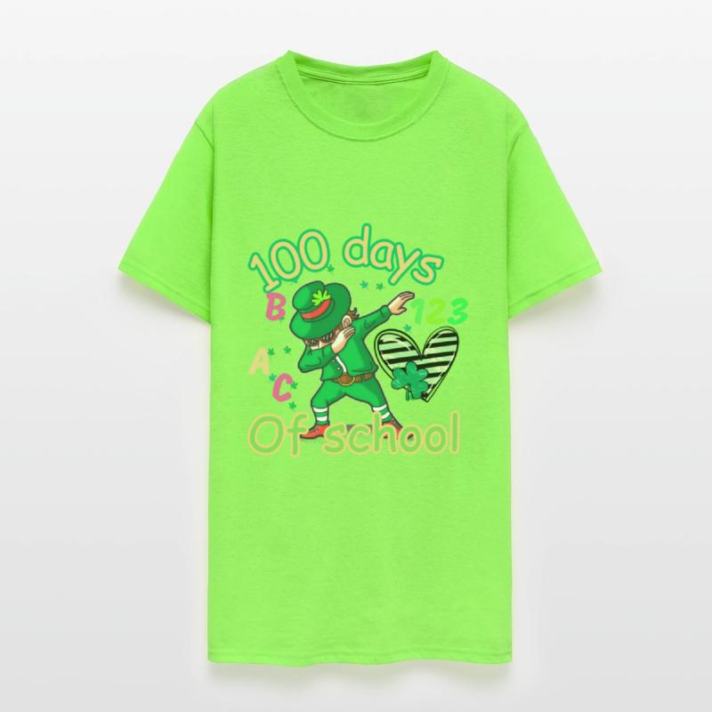 100 days of school kids shamrock dubbing