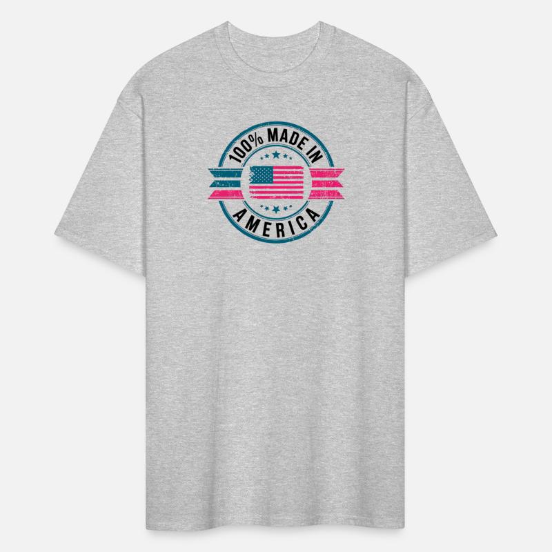 100 Percent Made in American USA Flag Emblem