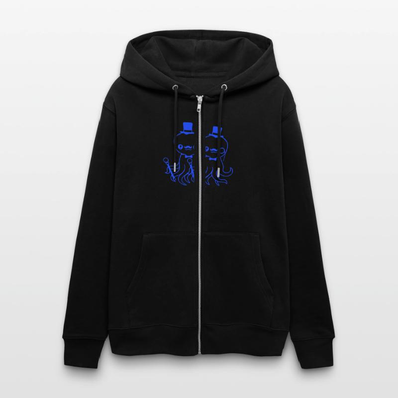 2 octopus sir hat monocle glasses two rich friends