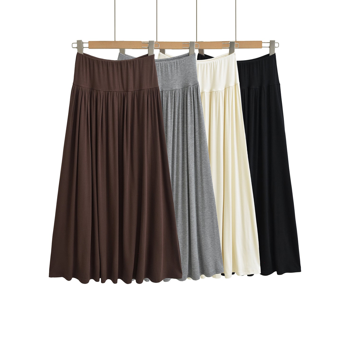 High waisted long skirt and half skirt