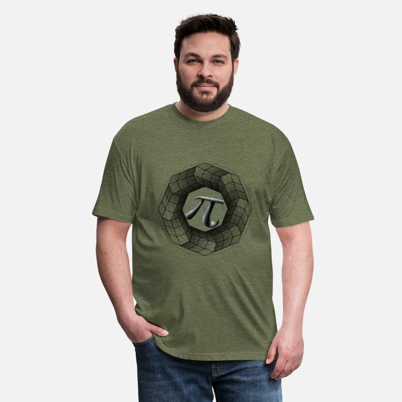 3D Optical Illusion Geometric Pi Symbol π for Math