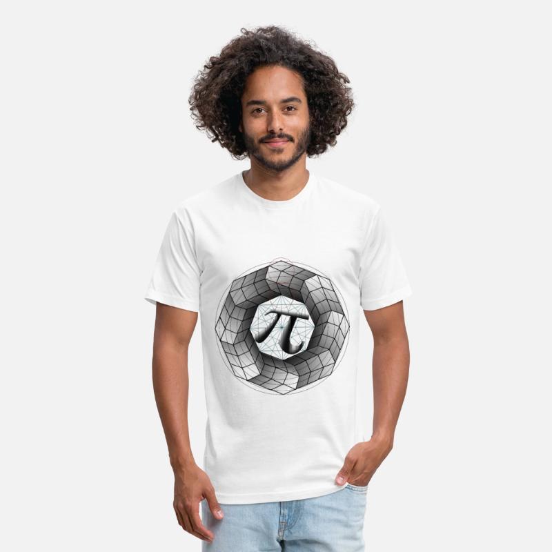 3D Optical Illusion Geometric Pi Symbol π for Math