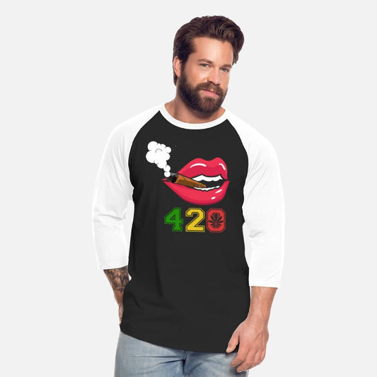 420 Lips Smoking On Cannabis Weed Blunt Fat Joint