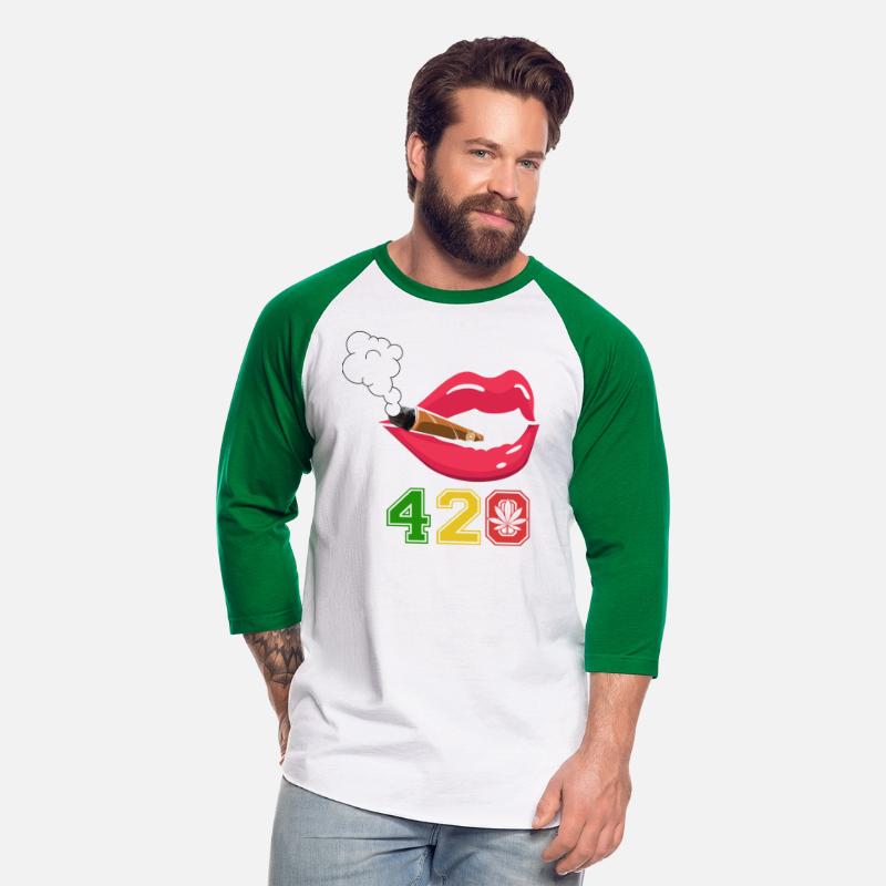 420 Lips Smoking On Cannabis Weed Blunt Fat Joint