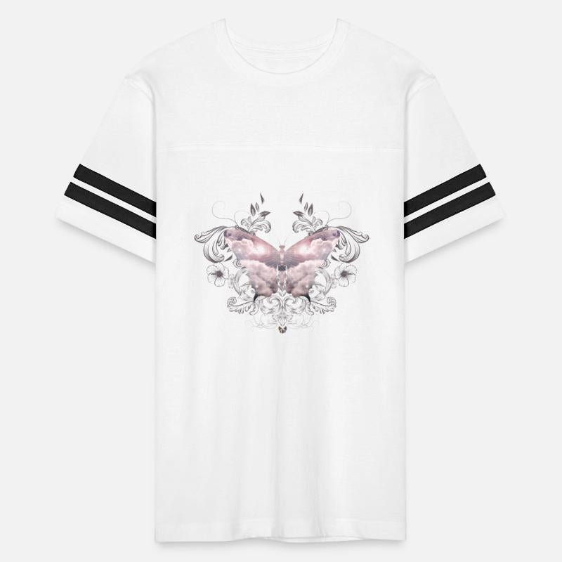 A heavenly butterfly made of delicate clouds