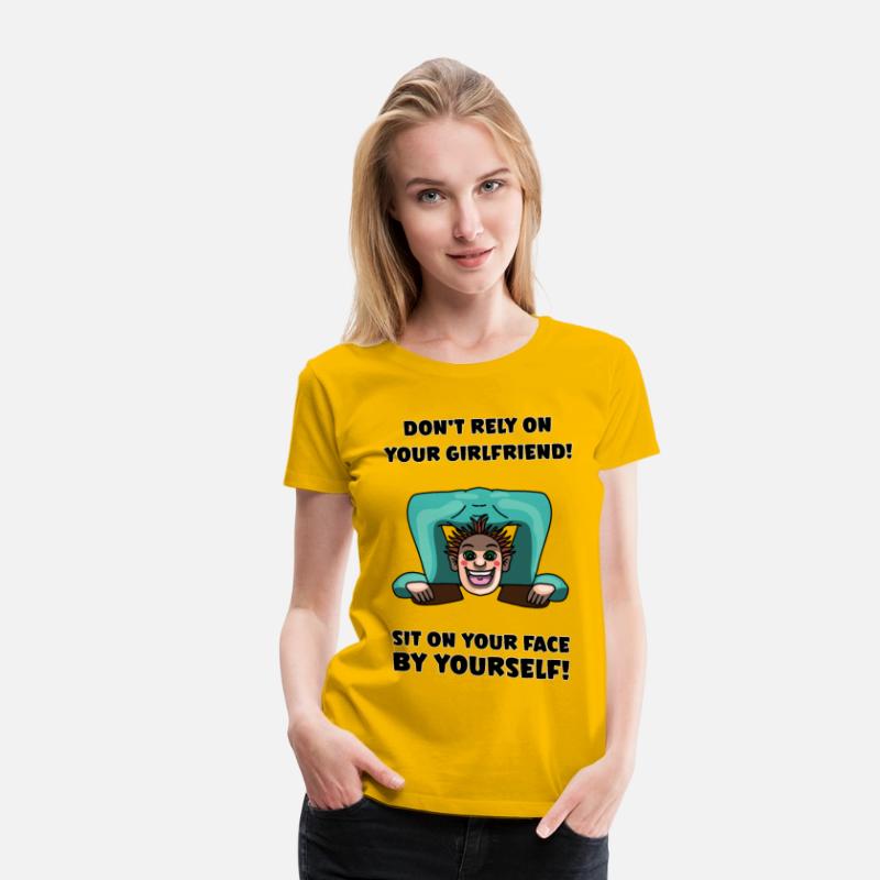 A man who tries to sit on his own face