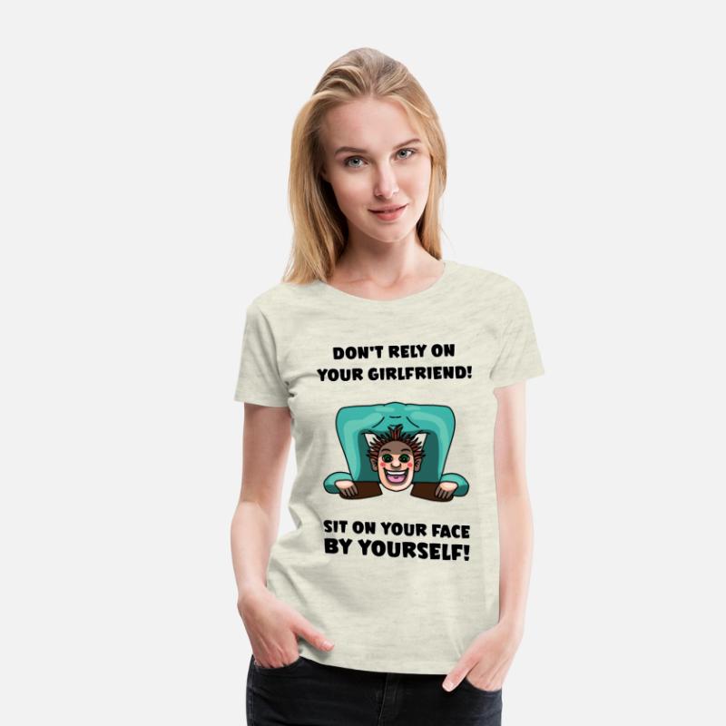 A man who tries to sit on his own face