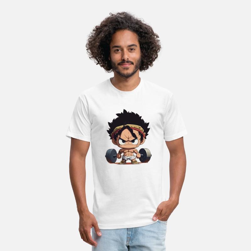 A strong anime guy with a very cool design