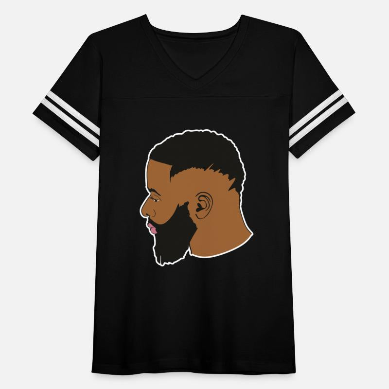 Afro Man with long beard