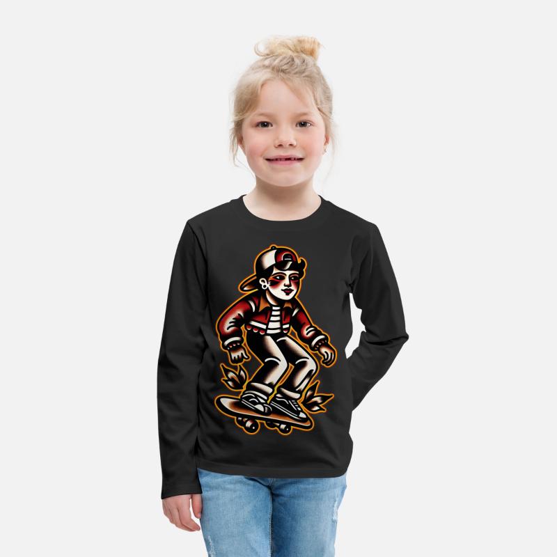 AI Old School Tattoo Teen Skater