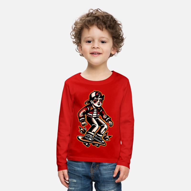 AI Old School Tattoo Teen Skater