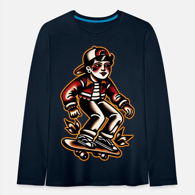 AI Old School Tattoo Teen Skater