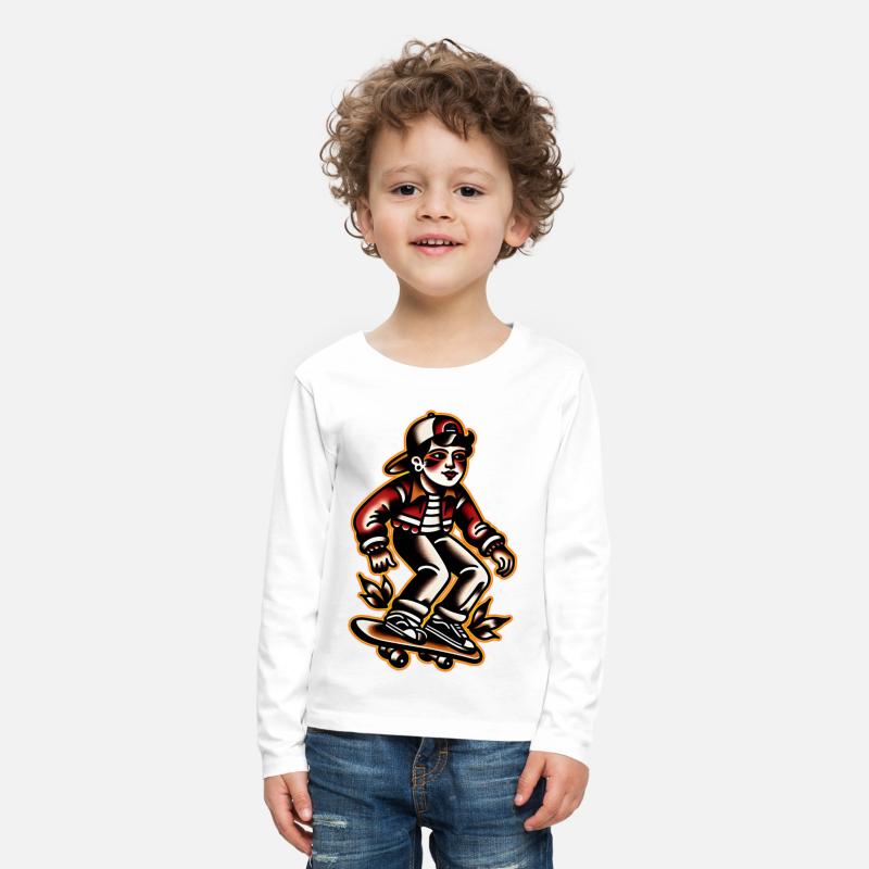 AI Old School Tattoo Teen Skater