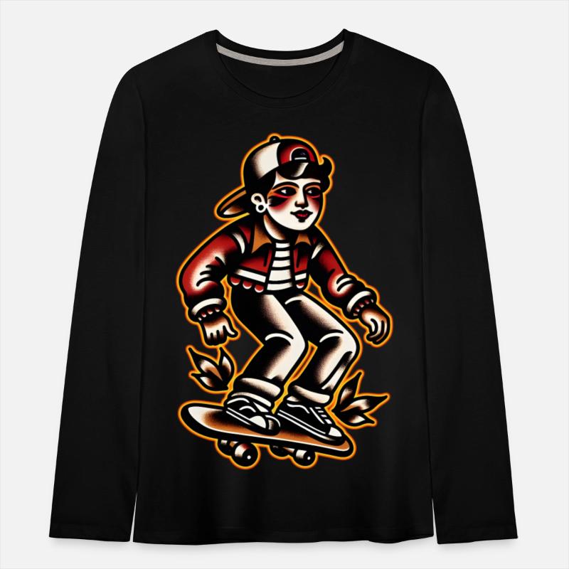 AI Old School Tattoo Teen Skater