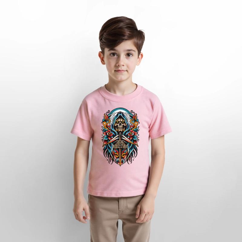 AI Skeleton & Sword Tattoo Design