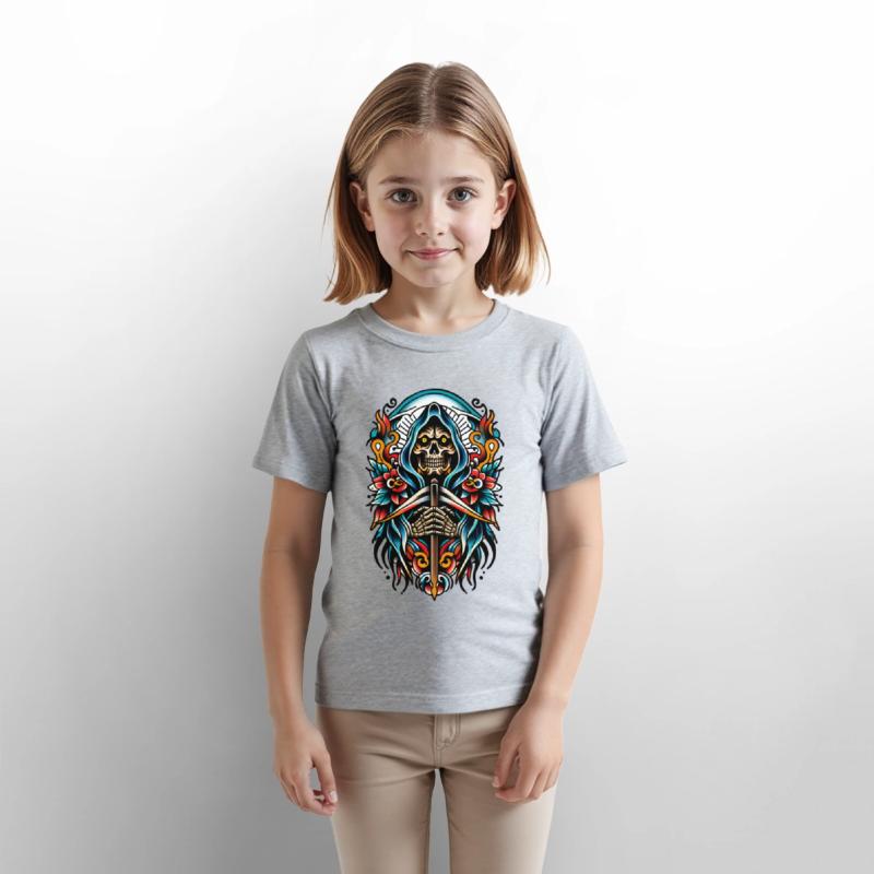 AI Skeleton & Sword Tattoo Design