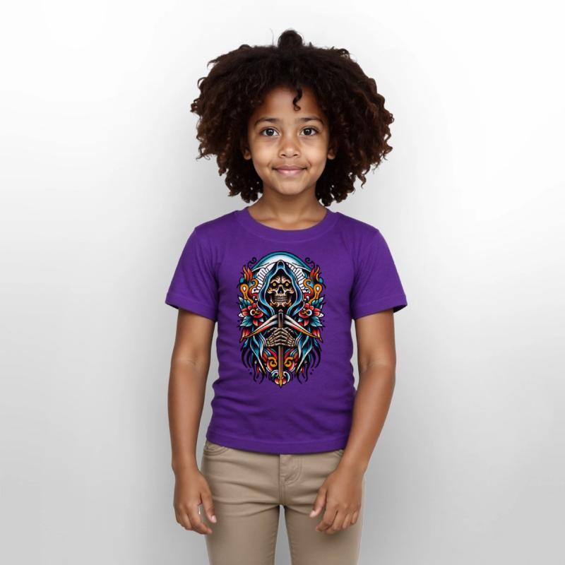 AI Skeleton & Sword Tattoo Design