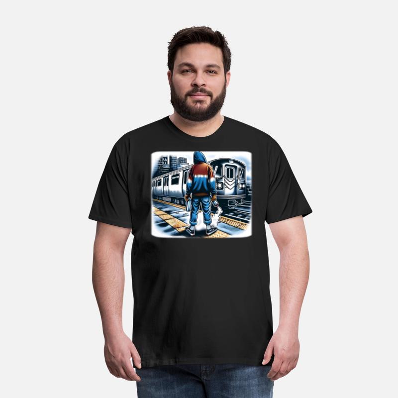 AI Teen at Outdoor Subway Layup Cloud Border