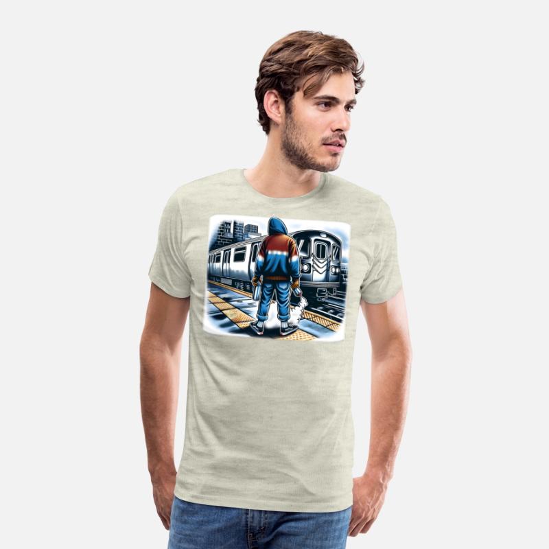 AI Teen at Outdoor Subway Layup Cloud Border