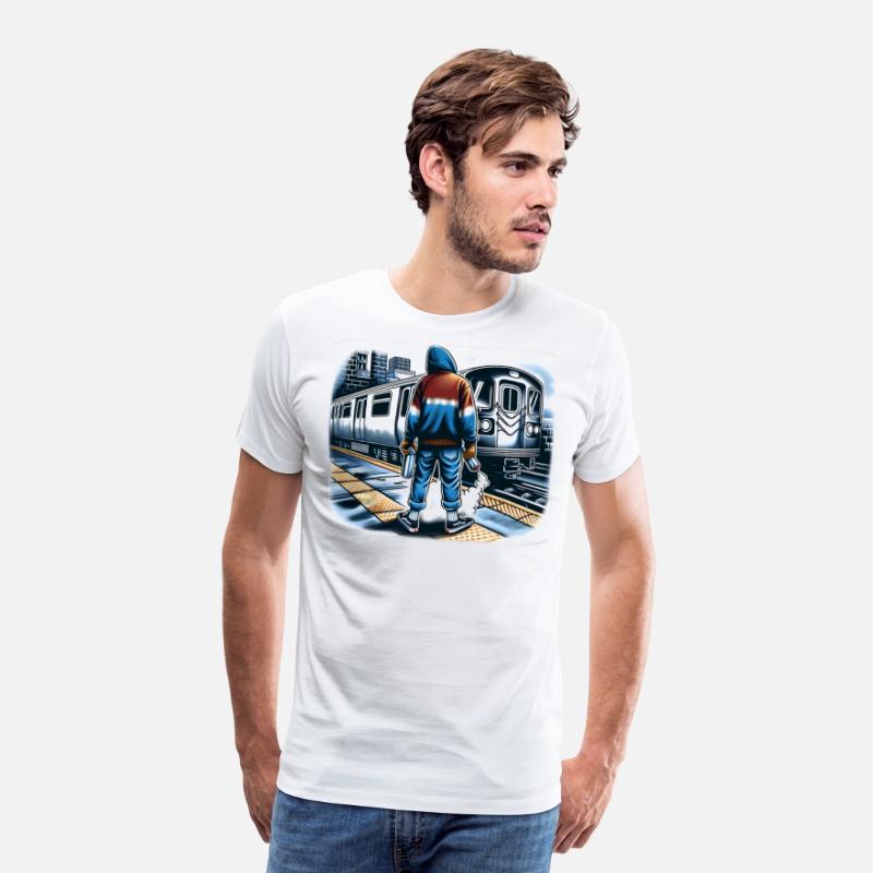 AI Teen at Outdoor Subway Layup Cloud Border