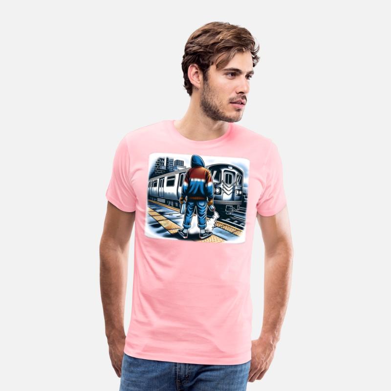 AI Teen at Outdoor Subway Layup Cloud Border