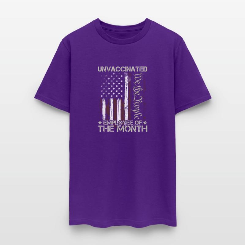 American Flag Unvaccinated Employee Of The Month O