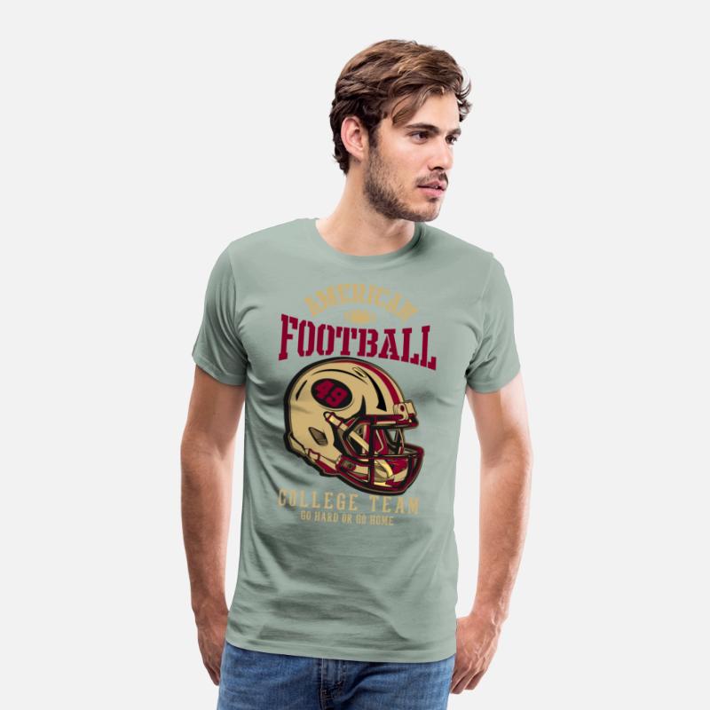 American Football College Team Helmet