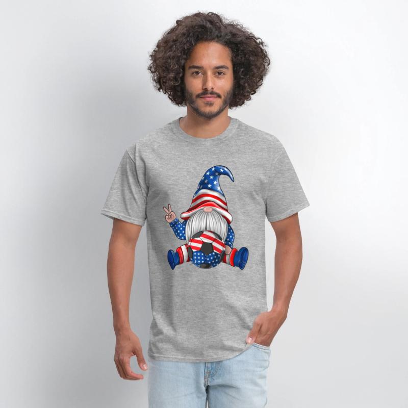 American Patriotic Soccer Gnomes USA 4th Of July