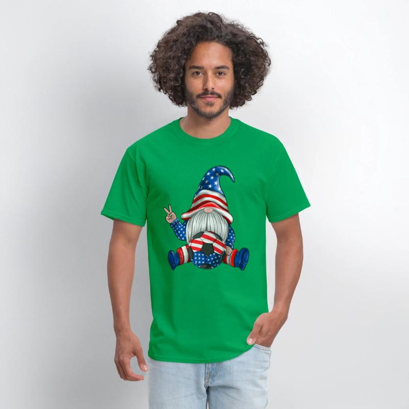 American Patriotic Soccer Gnomes USA 4th Of July