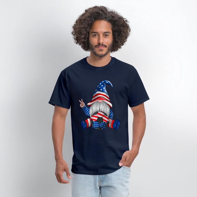 American Patriotic Soccer Gnomes USA 4th Of July