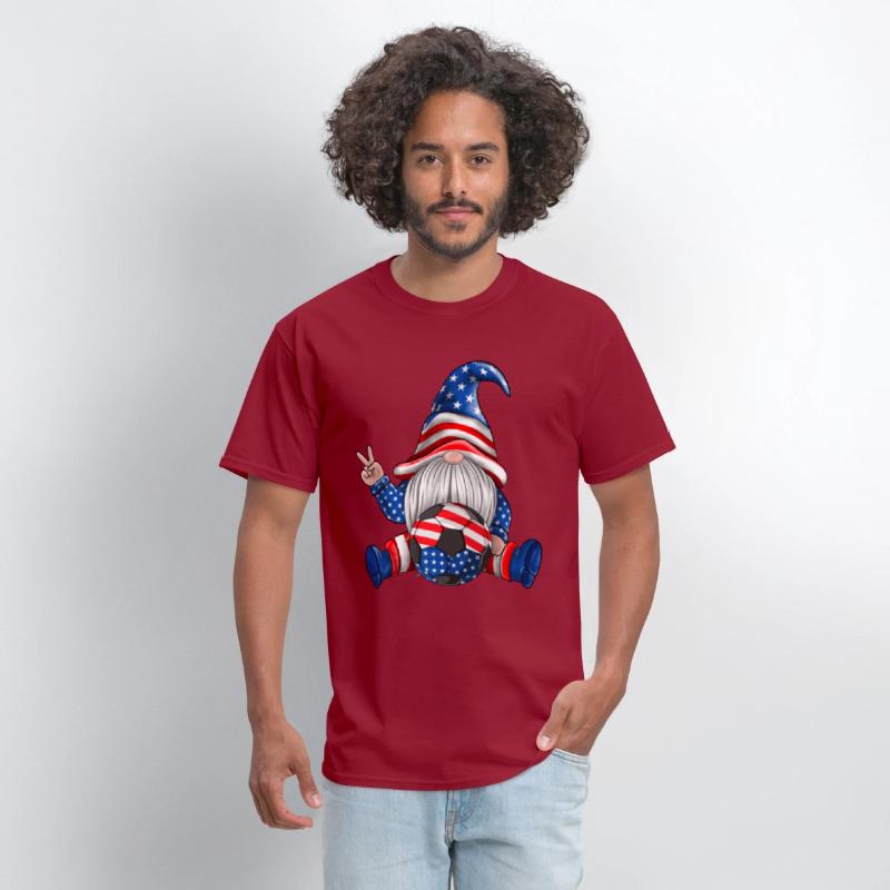 American Patriotic Soccer Gnomes USA 4th Of July